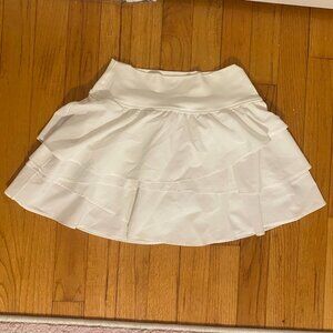 Aerie White Ruffle Skirt
